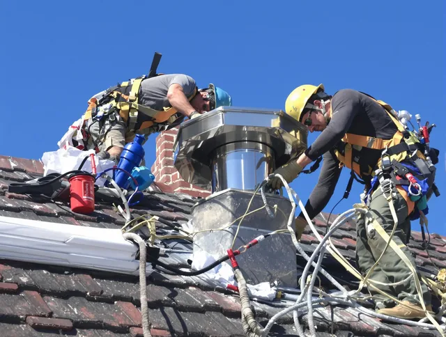 Protective chimney cap installed by Aliso Viejo Chimney Sweep in Aliso Viejo, CA