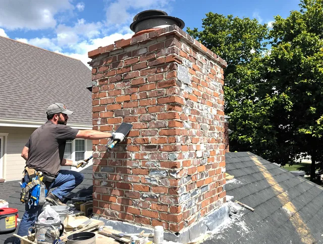 Completed chimney rebuild by Aliso Viejo Chimney Sweep in Aliso Viejo, CA