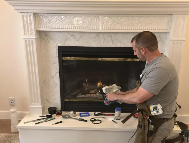 Aliso Viejo Chimney Sweep performing fireplace maintenance in Aliso Viejo, CA