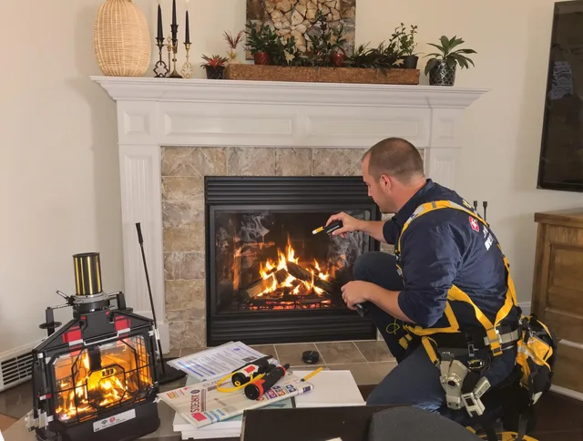 Safety-focused fireplace inspection by Aliso Viejo Chimney Sweep in Aliso Viejo, CA