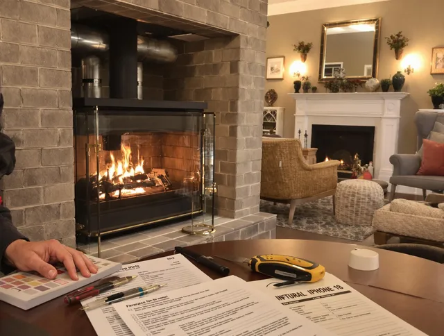 Aliso Viejo Chimney Sweep verifying fireplace safety measures in Aliso Viejo, CA